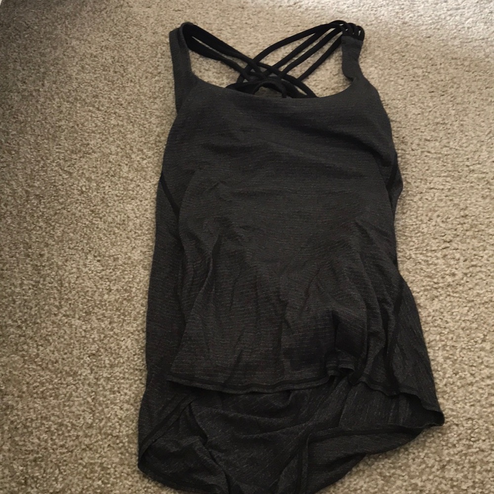 Lulu lemon open back tank top